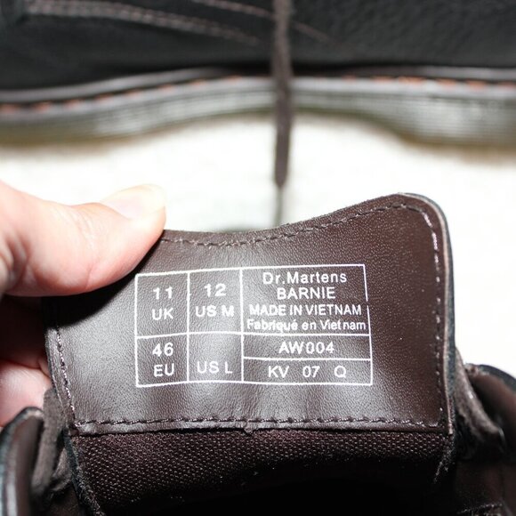 Dr. Martens Mens Barnie Black Grizzly Chukka Boots Shoes Size 12 - Picture 9 of 9